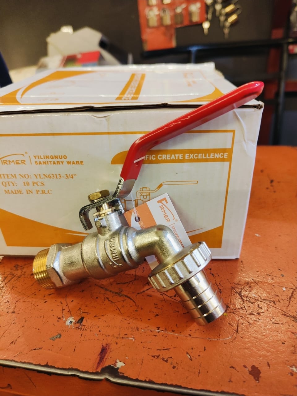 Firmer  Ball Valve Tap 3/4" – Heavy Duty Water Tap with Hose Connector(ROBINE)