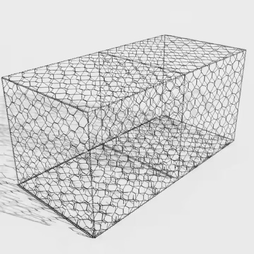 Hexagonal Galvanized Gabion Box – Wire Mesh Stone Cage for Retaining Wall and Landscaping (2*1)m*3