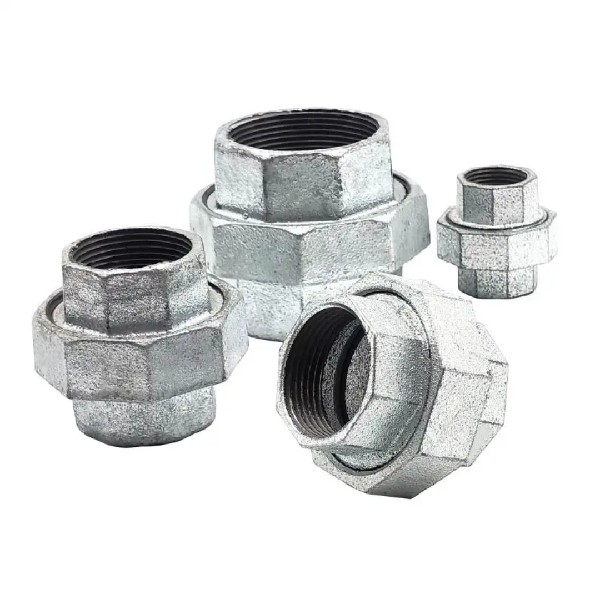 1. Galvanized Iron Union Fittings – Heavy Duty Threaded  Pipe Connector(Rakor Union)34''