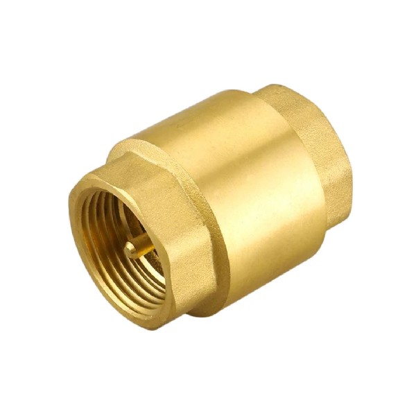 Brass Non-Return Valve (NRV) – One-Way Water Flow Pipe Fitting(Anti-Retour Ya Rasoro)3/4''