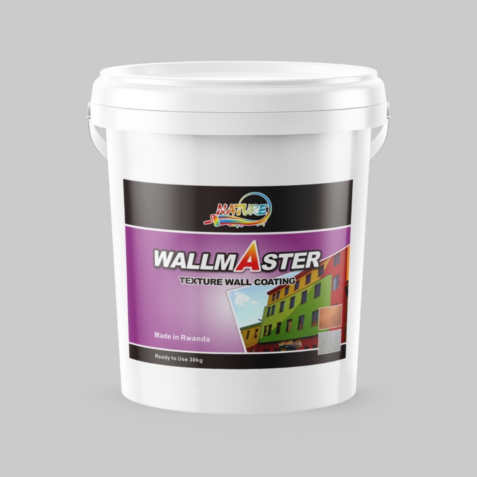 NATURE PAINT WallMaster Texture Wall Coating 30kg – Premium Decorative & Protective Wall Finish