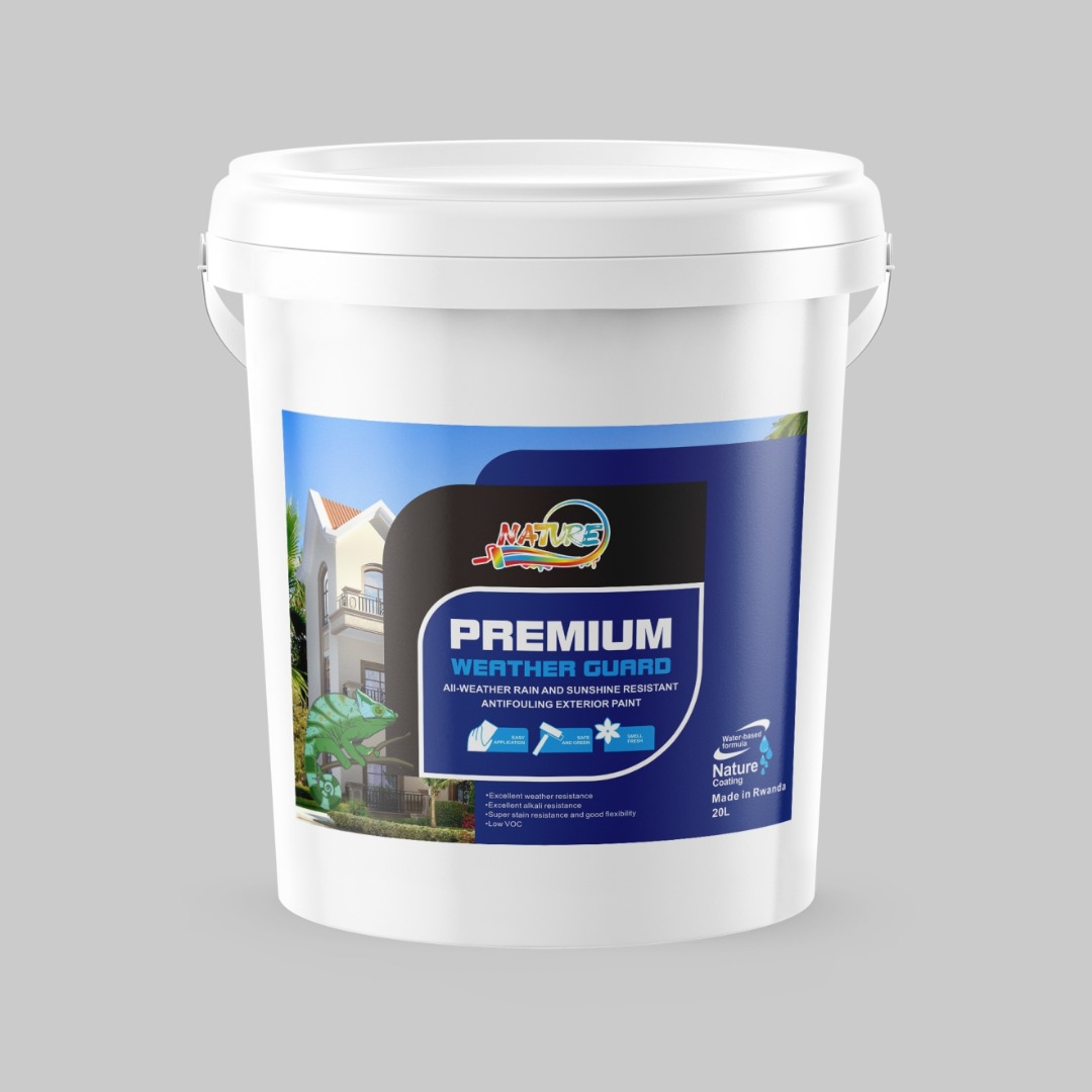 NATURE PAINT Original Weather Guard Weather Guard 20l – Premium Exterior Wall Paint for Long-Lasting Protection 20L(semi 1)