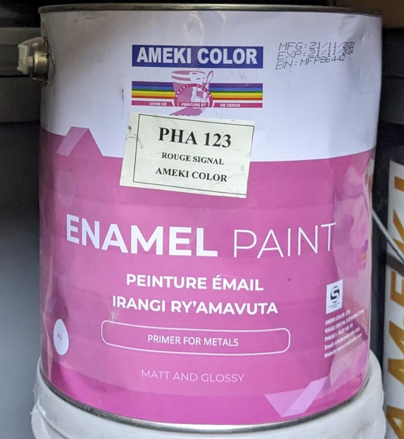 AMEKI COLOR EMAL SIGNAL RED  PAINT 4L