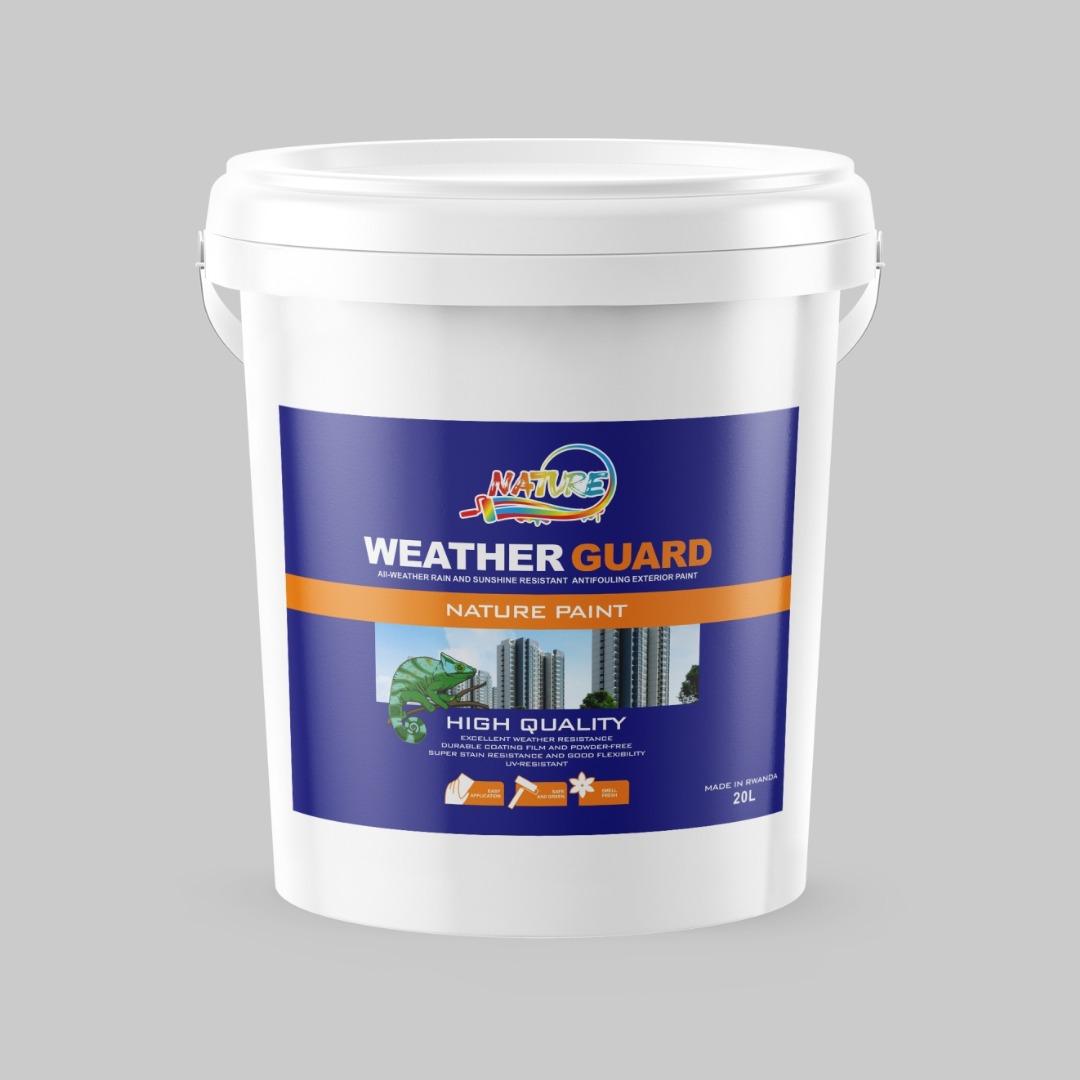 Nature Paint High Quality WeatherGuard 20L – High Quality Exterior Wall Paint for Long-Lasting Protection 20l(Semi 2)